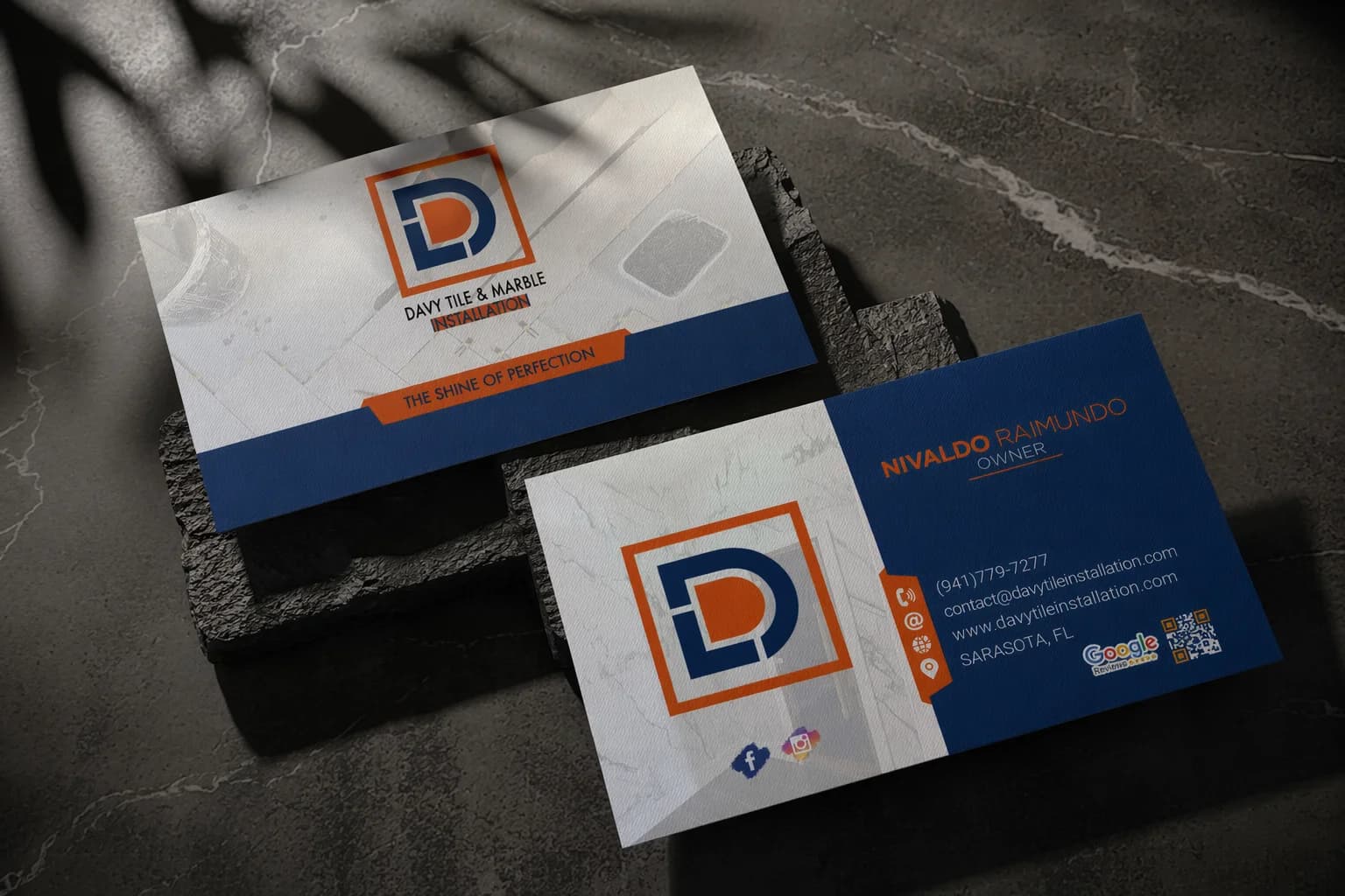 Professional business card — custom design RBTechon