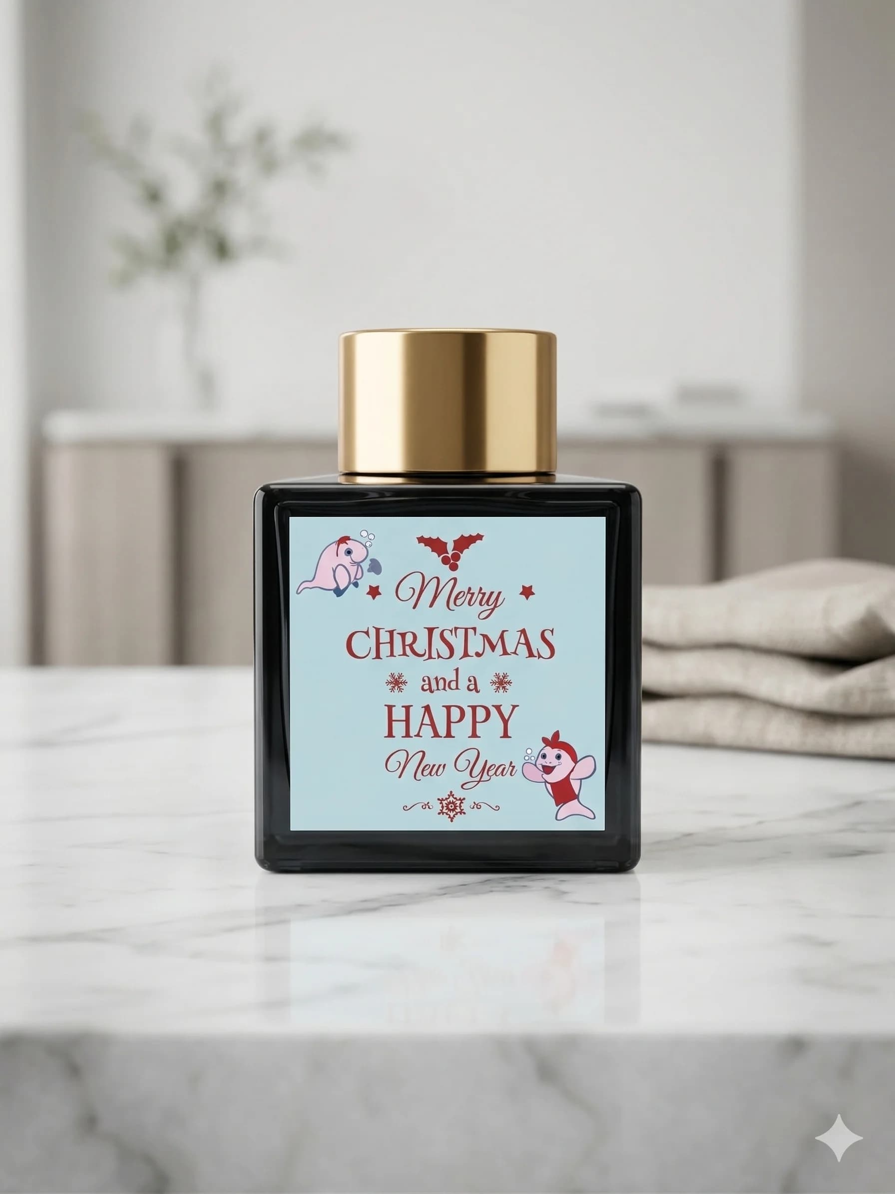 Custom branded hat with leather patch logo — Sarasota Florida