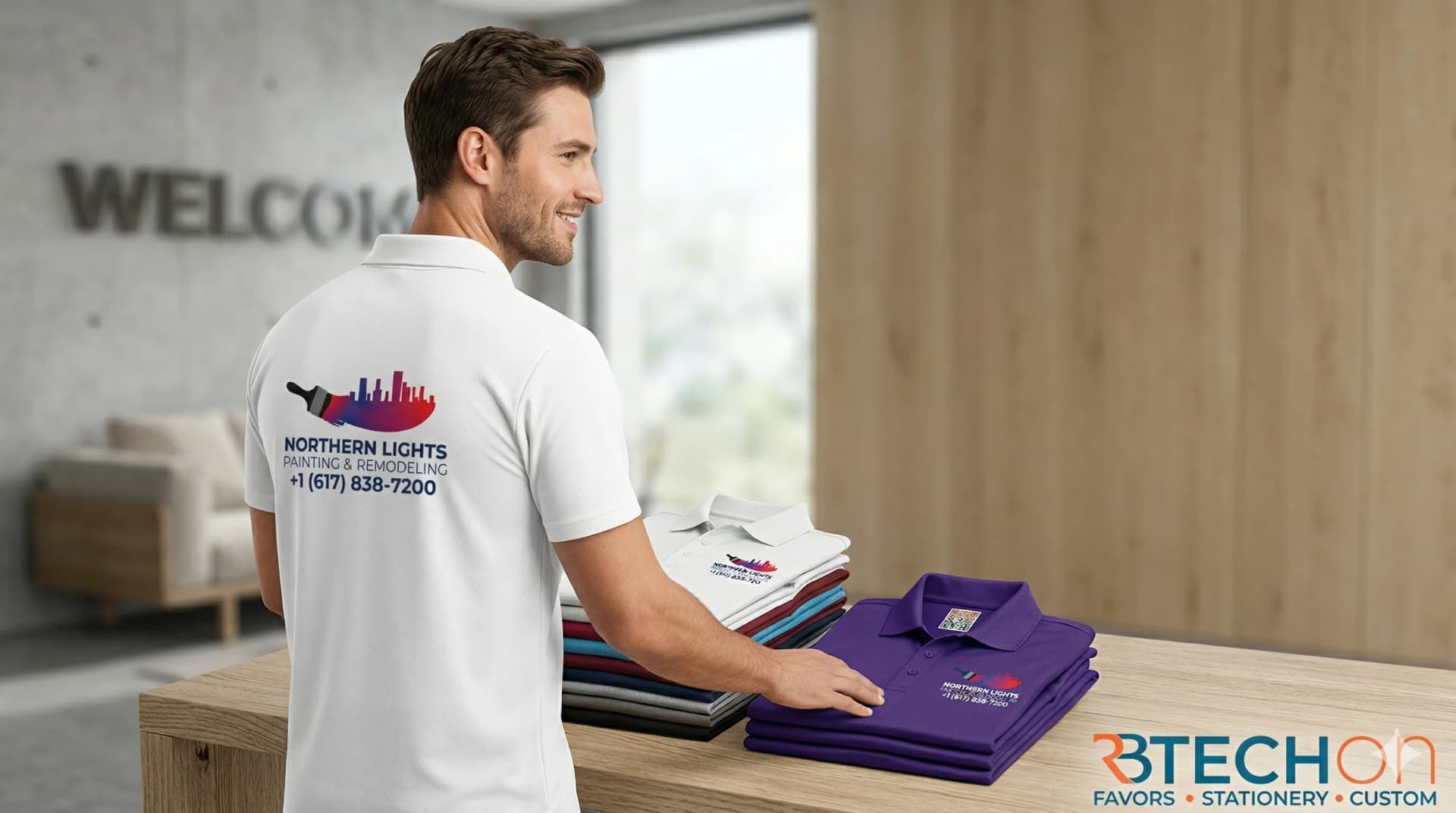 Custom polo shirts Bradenton FL — corporate and team uniforms — RBTechon