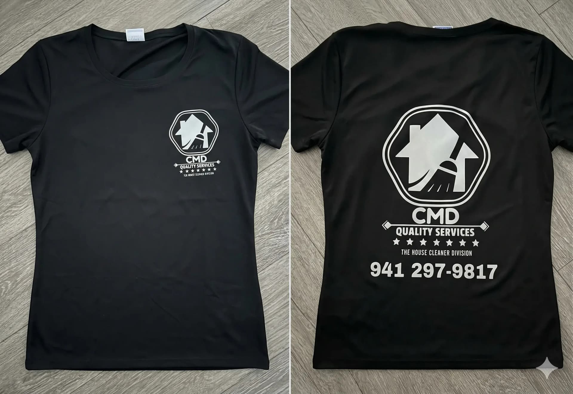 Women's custom v-neck tee