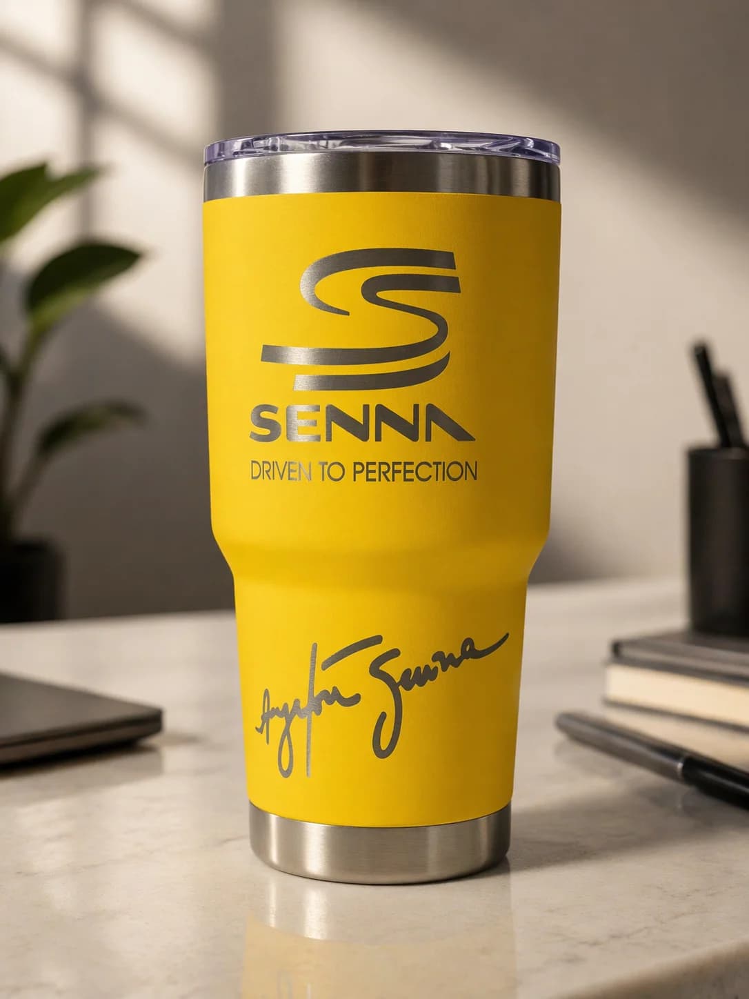 Custom laser engraved premium drinkware — corporate gift Florida